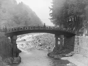 Kyoto island of Honshu, Japan The sacred Bridge 2 April 1922
