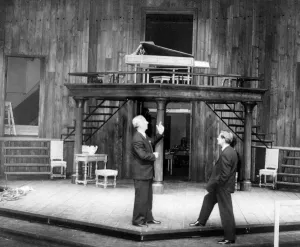 L Evershed Martin (left) founder of the Chichester Festival Theatre, and Michael
