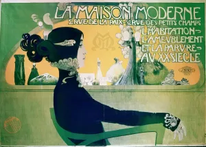 Seated Prints: La Maison Moderne c. 1902 (poster) by Manuel Orazi (1898-1934) Location Musee des Arts Decoratifs