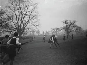 Girls Prints: A Lacrosse match; East versus West at Farringtons School, Chislehurst, Kent