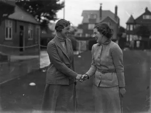 Sportswomen Prints: The Ladies Golf Union Championship at Seacroft Golf Club, Skegness Mary Johnson
