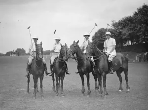 Polo Stick Prints: Ladies Inter Club Polo at Ranelagh - Ranelagh Team Mrs Philip Fleming, Hon Mrs Murray