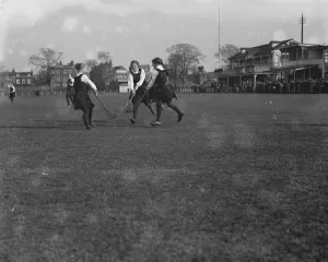 Ladies lacrosse at Richmond. Roedean school versus lady professionals
