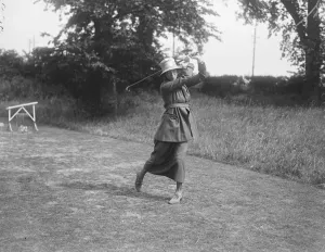 Golf Prints: Ladies Parliamentary golf at Edgware Lady Denman 25 June 1920
