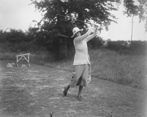 Golf Prints: Ladies Parliamentary golf at Edgware The Marchioness of Carisbrooke 25 June 1920