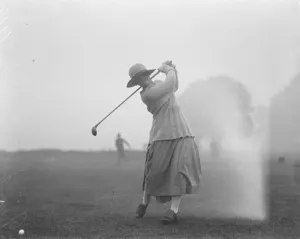 Golf Prints: Ladies Parliamentary golf versus United services associations Miss Molly Griffiths