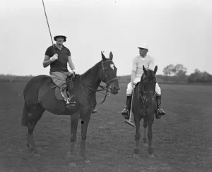 Polo Mallet Prints: Ladies Polo at Melton Mowbray. The Honourable Mrs Gilbert Greenall 20 June 1931