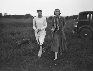 Ladies Polo at Melton Mowbray Lady Priscilla Willoughby and Miss Schreiber 1931