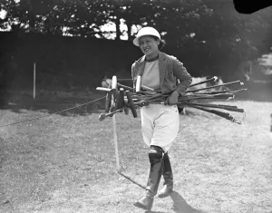Ladies Polo at Ranelagh - Oddments versus Valkyrie Miss D Arcy Defries, Captain