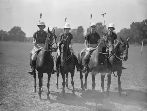 Ladies Polo at Ranelagh - Oddments versus Valkyrie The Valkyrie team Miss Wright