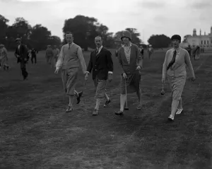 Golf Prints: Ladies v Men at Stoke Poges. C Shankland