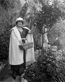 Plants Collection: Lady De Bathe on the Riviera. Lady de Bathe ( Miss Lillie Langtry ) at Monte Carlo