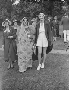 Lady Crossfields tennis club party at Highgate Miss Bapsy Pavry, M A and Mrs