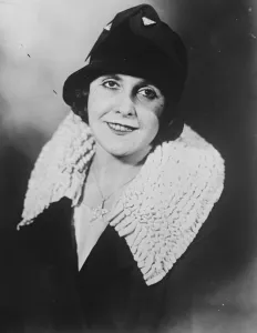 Lady Drummond Hay after her arrival at Lakehurst. 23 October 1928