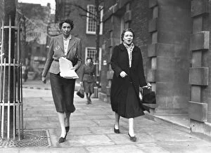 Exterior Collection: Lady Hanbury and MME Grippenberg ( wife of the Finnish Ambassador ) 1939