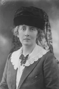 Veil Prints: Lady Liberal Candidate in three cornered fight. The Hon Lady Barlow, who is