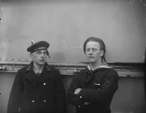 Sailors Prints: Lady Louise Mountattens christian name preserved on Swedish battleship. Some time ago