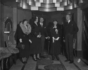 Charity Prints: Lady Patricia and Commander Alexander Ramsay, centre, arriving at the Savoy Theatre