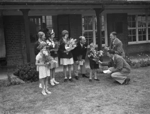 Garden Prints: The Lamorbey Horticultural Show on Days Lane in Sidcup, Kent. 1938
