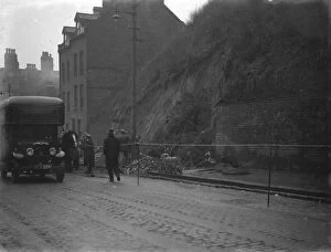 Lorry Collection: A landslide in Dartford, Kent. 1937