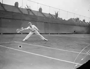 Lawn Tennis Championships at Magdalen Park, Oxfordshire P D B Spence who defeated