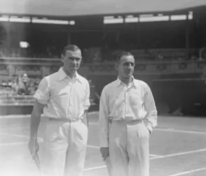 Lawn Tennis Championships at Wimbeldon Lycett and G Patterson in the mens tennis