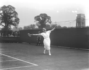 Lawn Tennis Championships at Wimbeldon Miss McKane in play against Miss Gardner 27