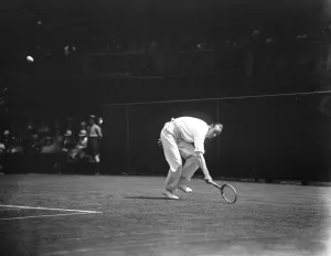Lawn tennis championships at Wimbledon. Anderson in play. 25 June 1925