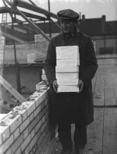 The laying of the foundation stones at St Barnabas Church in Eltham, Kent