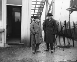 Left, Mr Bridgeman, the ex Home Secretary, and Col Laurie ( on the police ). 24