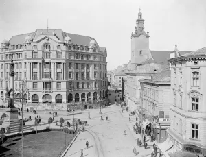 Framed Print : Lemberg, Poland. A fine panorama showing progress of reconstruction of the great Framed Print : Lemberg, Poland. A fine panorama showing progress of reconstruction of the great