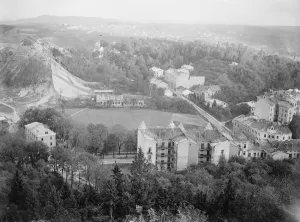 Lemberg, Poland. A panorama from Castle Hill, Lemberg, looking towards the Volhynian plain