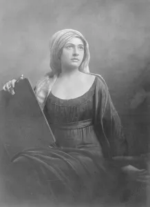 A liberty Belle Mlle Valesca Abels a Prague Society woman who has accepted to