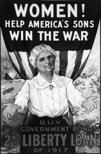 Ww1 Wwi World War One Prints: Liberty Bonds poster Women ! Help Americas sons win the war
