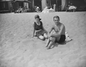 On the Lido Lord and Lady Northesk ( Now Mrs Vivian Cornelius )