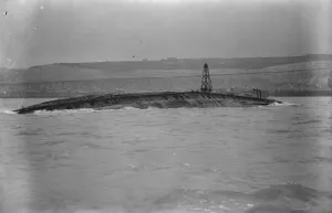 A lighthouse on the keel of Hms Glatton Operations on the monitor Glatton have