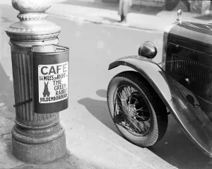 Litter bin in Tonbridge, Kent. 1933