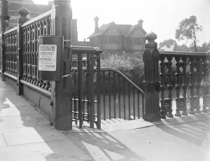 Litter bin in Tonbridge, Kent. 1933