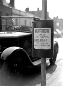 Litter Bin in Tonbridge, Kent. 1933