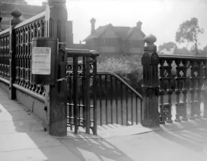 Litter bin in Tonbridge, Kent. 1933