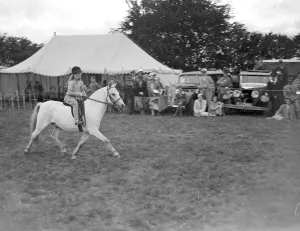 Little girl riding. 1934