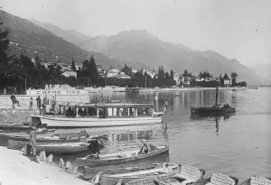 Locarno in the Swiss canton of Ticino. The lake 1925