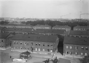 Framed Print : Lodtz, Poland. A street scene. 24 October 1921 Framed Print : Lodtz, Poland. A street scene. 24 October 1921