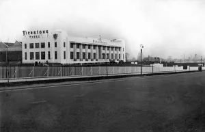 London. Brentford. The Firestone Tyre Factory on the Great West Road