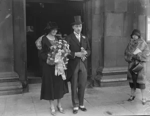 Wedding Inspiration Prints: London journalists wedding Mr A P McDougall was married to Miss V Foster at St