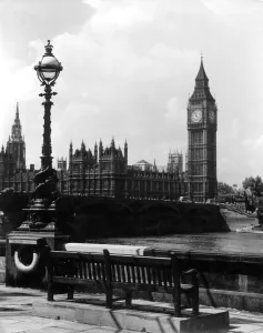 Big Ben Prints: London Parliament Buildings General view across the River Thames