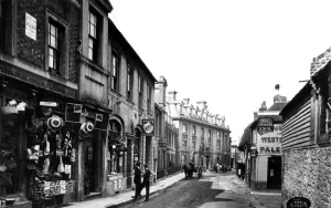 Victorian Prints: London Road, Sevenoaks, Kent, England. 1897