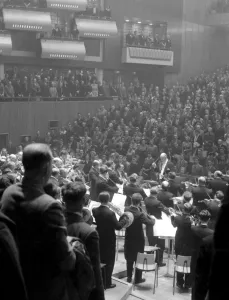 London: Royal Festivaal Hall as Sir Thomas Beecham conducted the Royal Philharmonic
