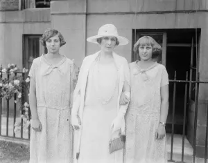 London Royal Visitors Her Majesty the Queen of Spain with her two daughters Infanta