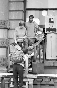 London: Squatters at the empty 60 room mansion a 144, Piccadilly, London, this morning